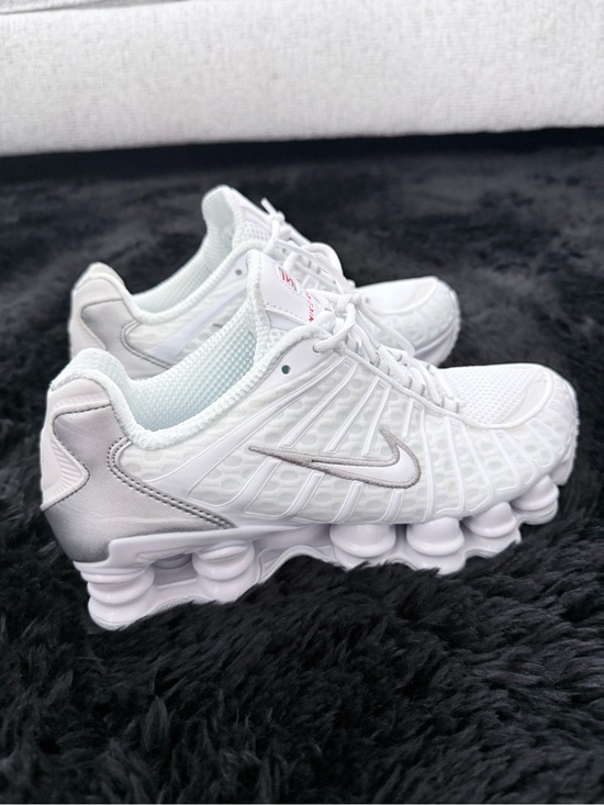 Nike Shoes - Nike Women’s White & Silver Rebound Running Sneakers size 8 in women 6.5Y unisex